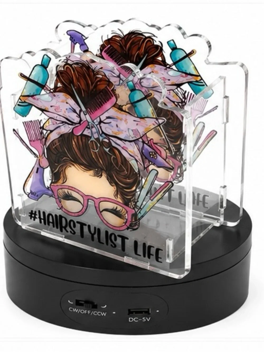 Hairstylist Acrylic Pen Box